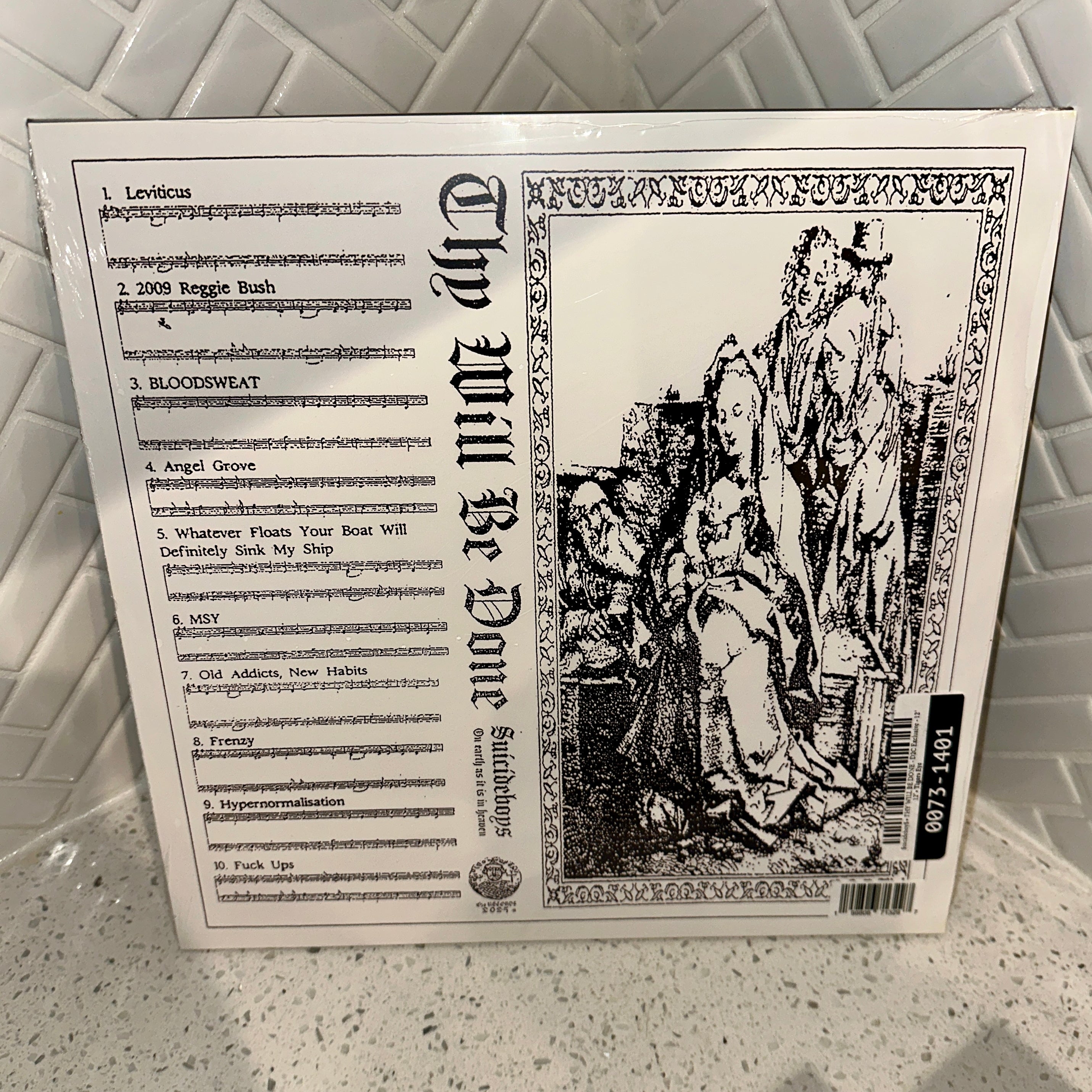 Suicideboys Thy Will Be Done LP Limited D2C Exclusive Tigers Eye Vinyl Record Rear – Limited Collectibles