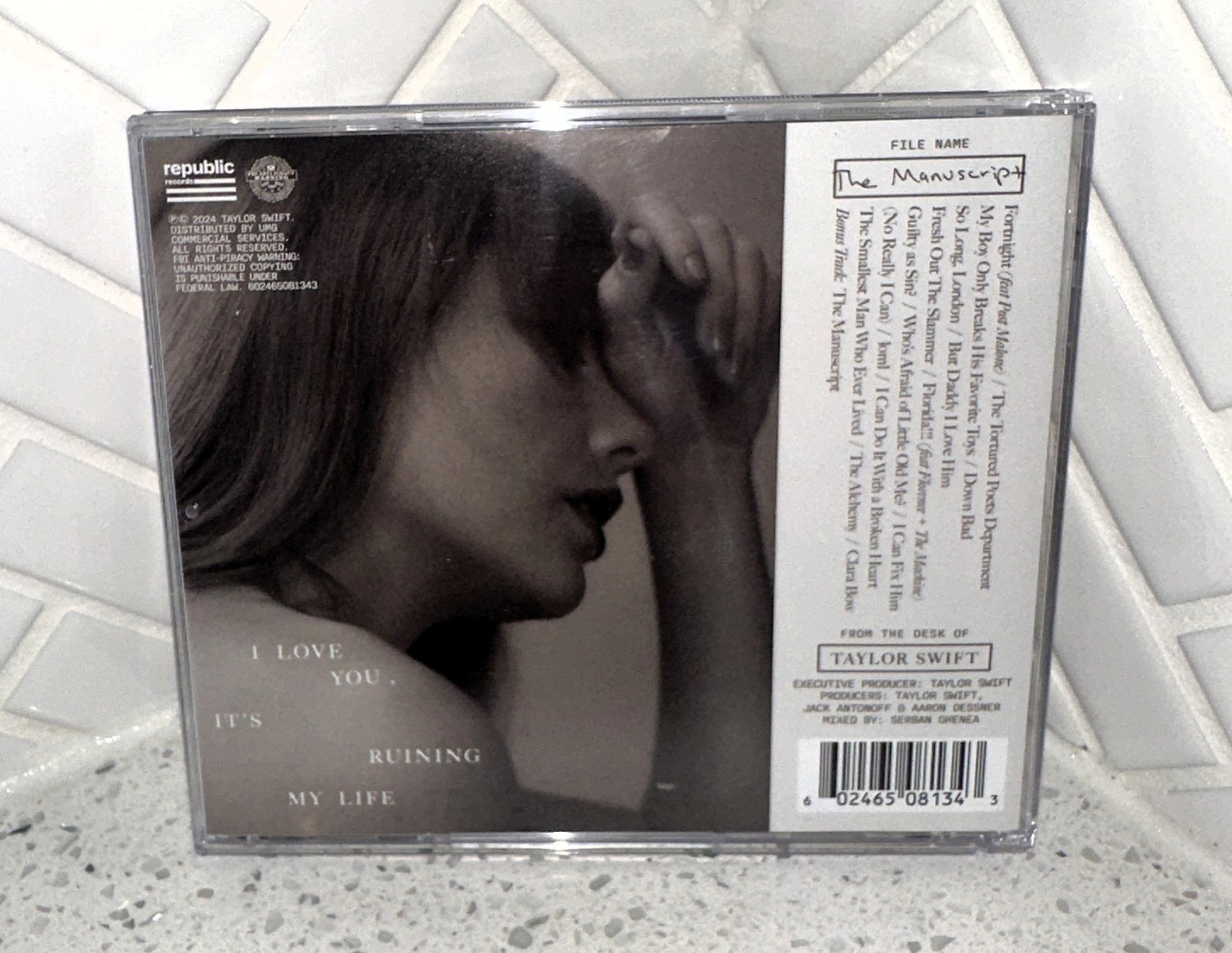 Taylor Swift The Tortured Poets Department Limited Edition Signed Autograph CD – Limited Collectibles