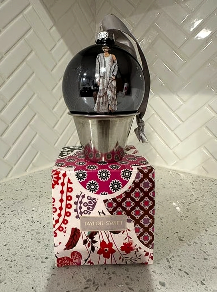 Taylor Swift Ornament ~ Holiday Collection ~ Folklore Album Ball (Grey) – Limited Collectibles