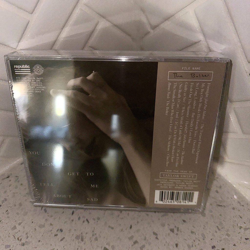 Taylor Swift ~ The Torturred Poets Department ~ Deluxe Edition CD ~ "The Bolter" Collectors Edition