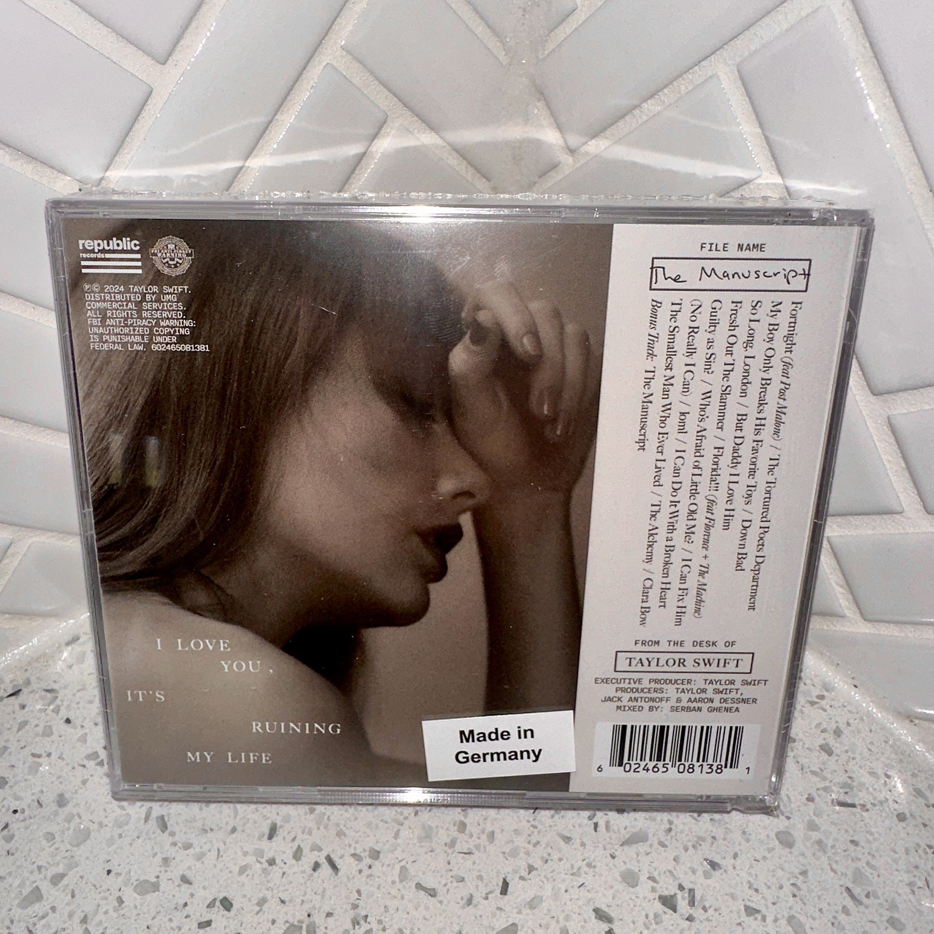 Taylor Swift ~ The Torturred Poets Department ~ Deluxe Edition CD ~ "The Manuscript" Collectors Edition – Limited Collectibles