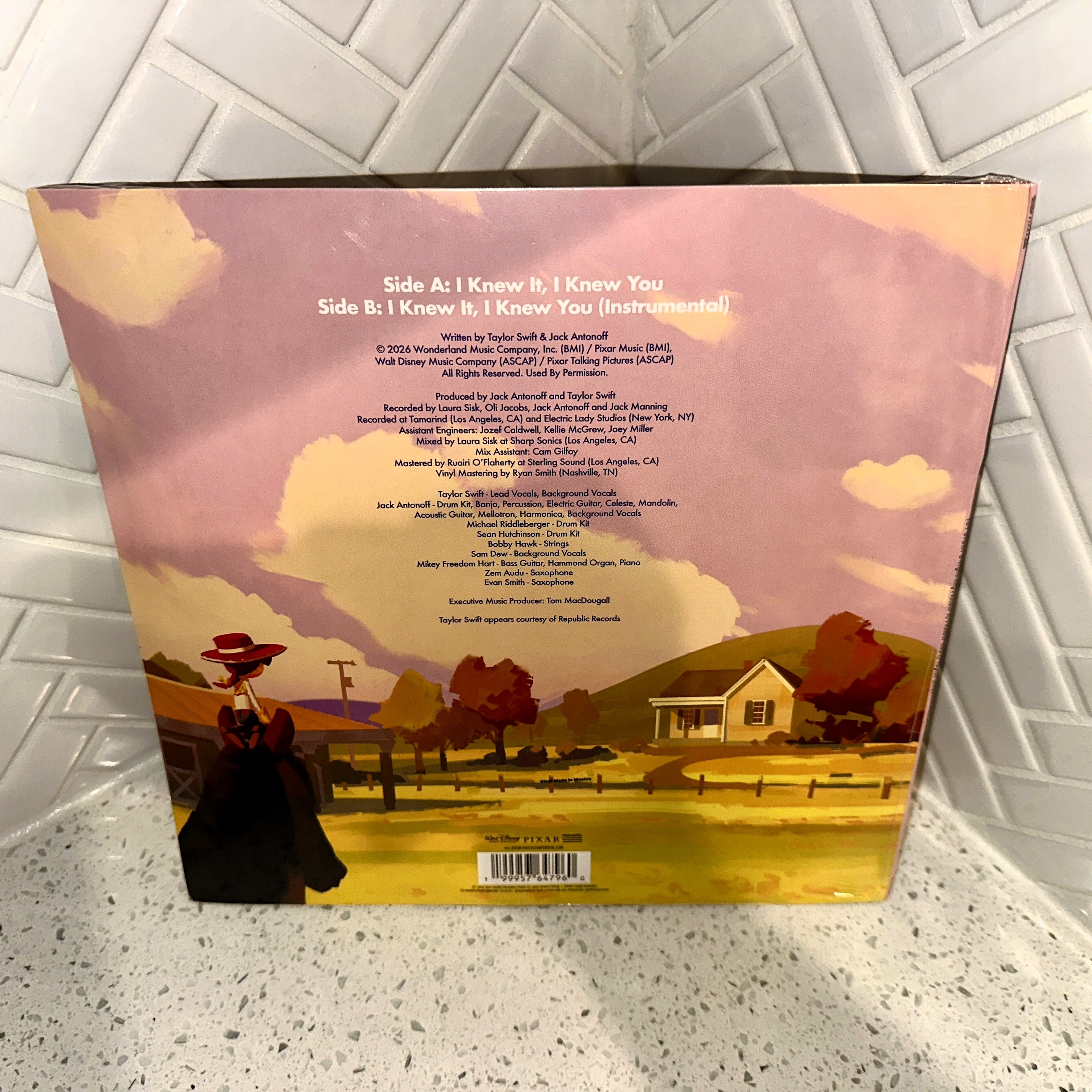 Taylor Swift I Knew It, I Knew You 10 Limited Sheriff Badge Shaped Vinyl Record Rear – Limited Collectibles