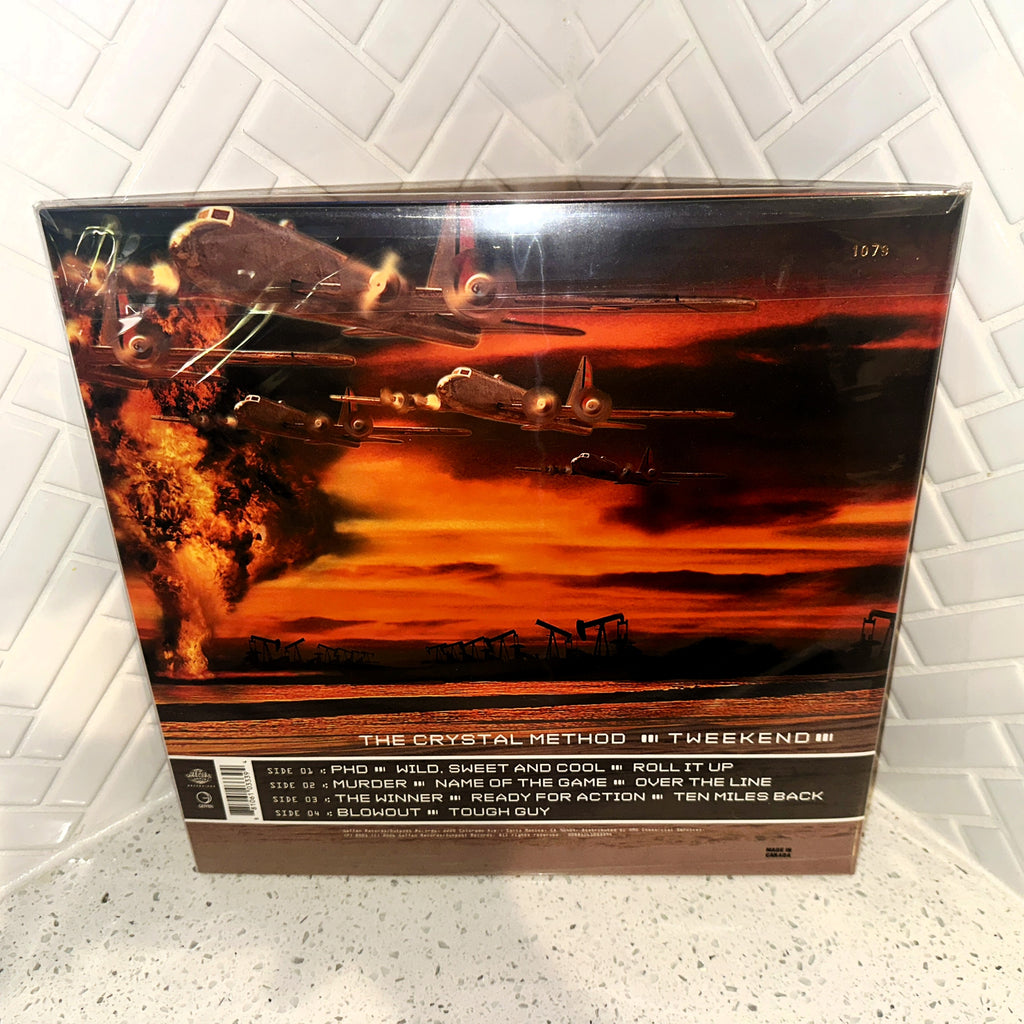 The Crystal Method Tweekend 2LP IVC Edition Nuclear Fusion Colored Vinyl Record Rear UPC Barcode