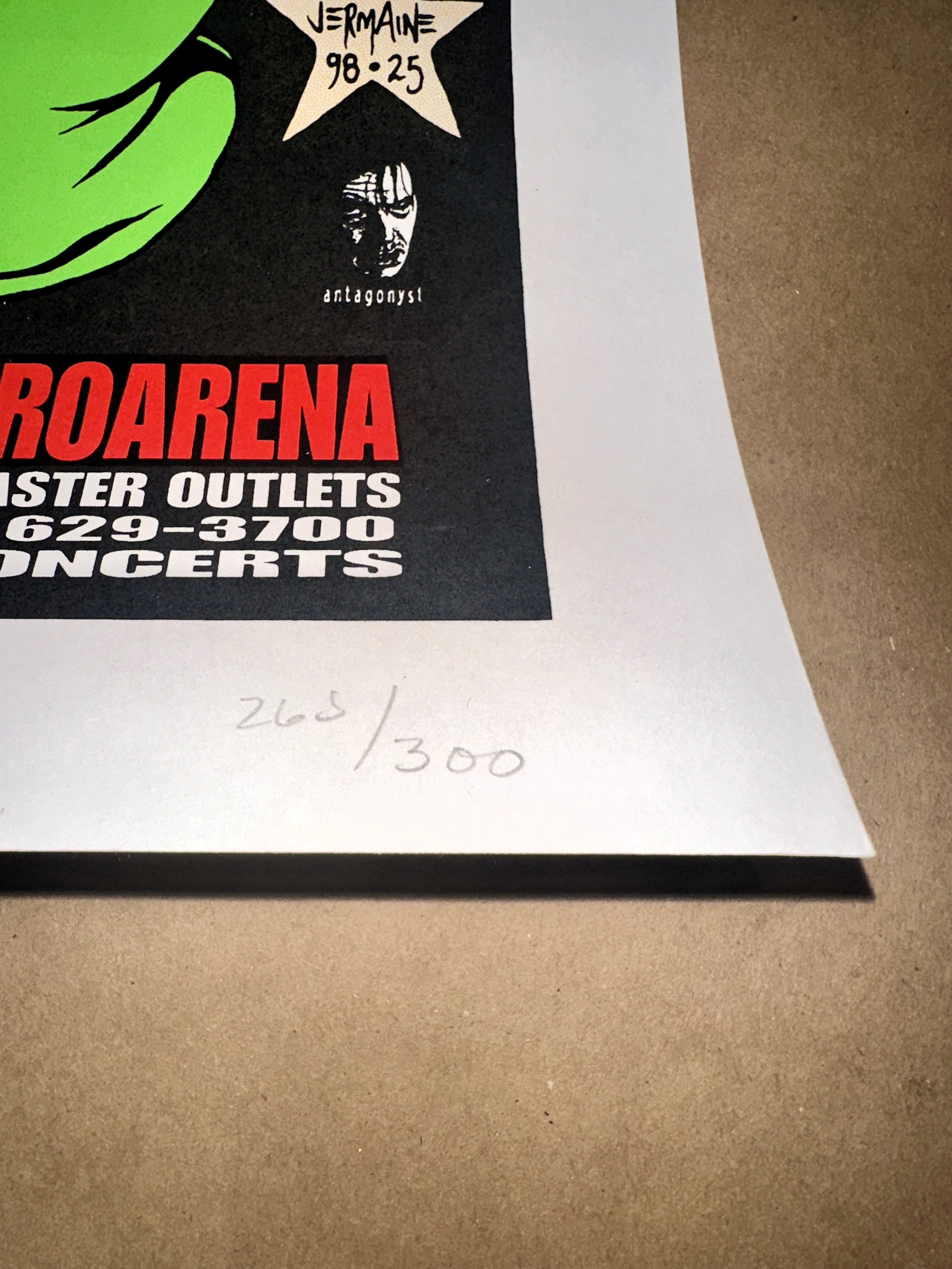 Tool 1998 Houston Ænima Tour Limited Edition Concert Poster - Jermaine Rogers – Limited Collectibles