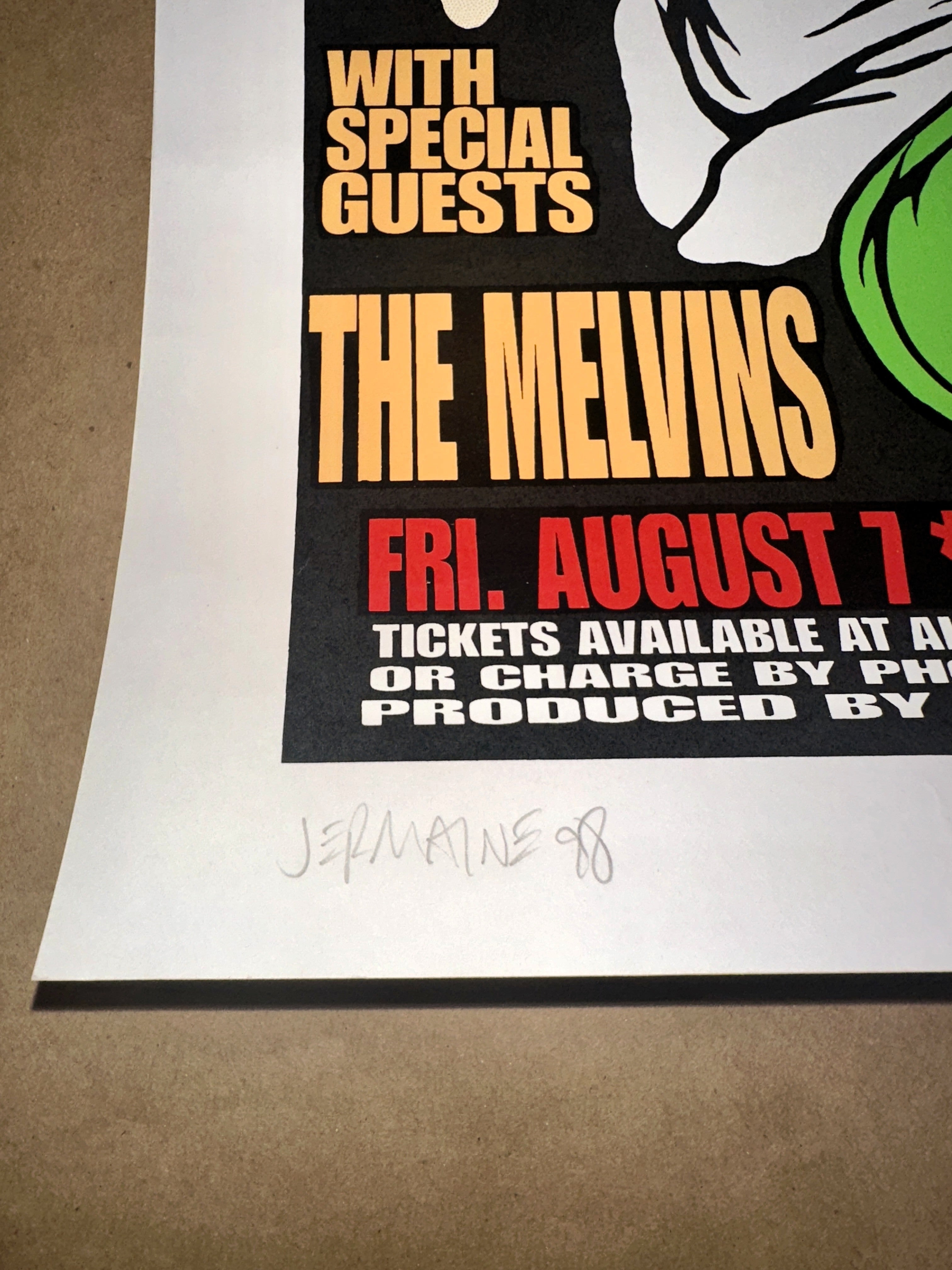 Tool 1998 Houston Ænima Tour Limited Edition Concert Poster - Jermaine Rogers – Limited Collectibles