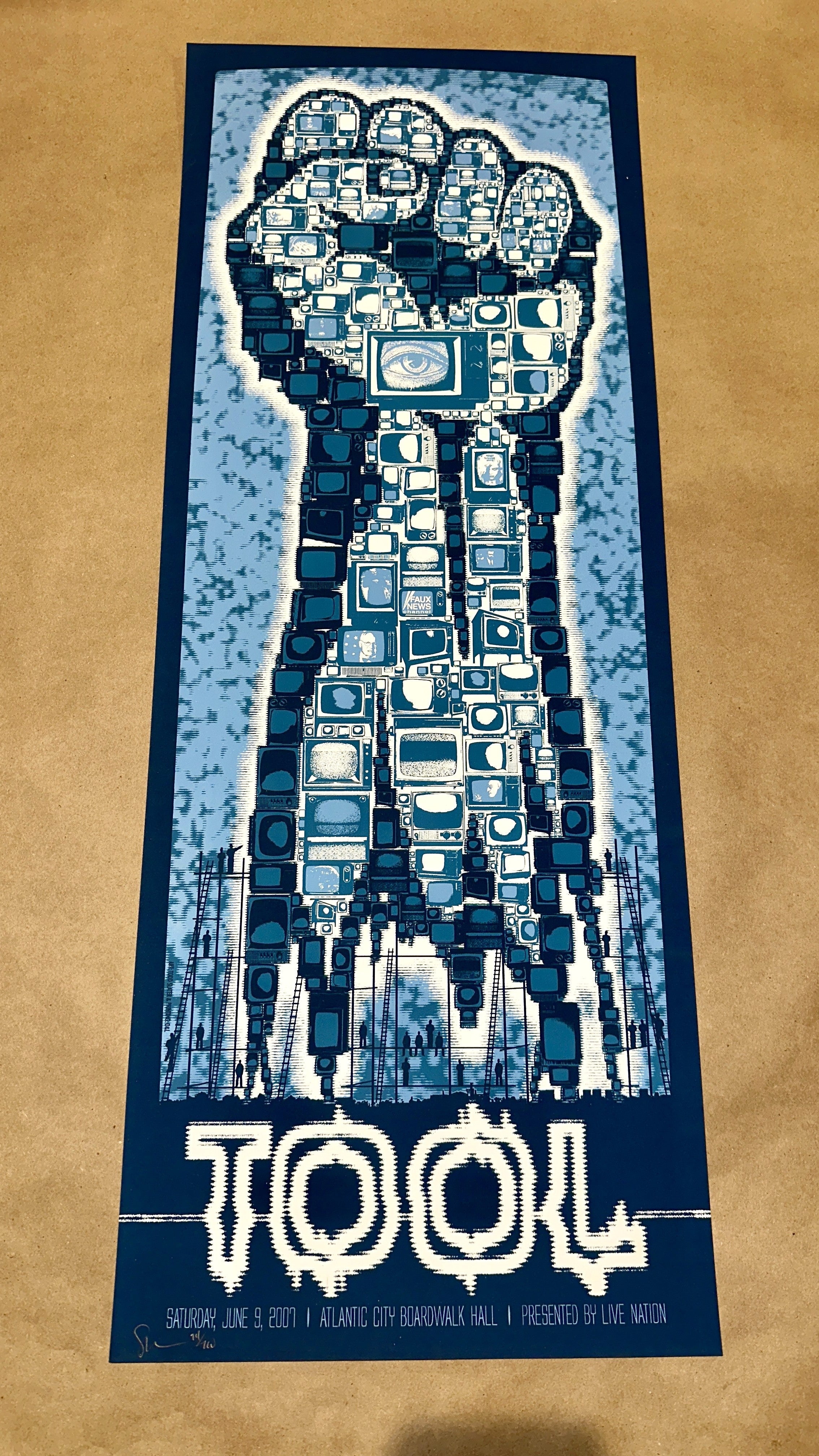 Tool 2007 Atlantic City 10,000 Days Tour Concert Poster - Todd Slater - art_print – Limited Collectibles