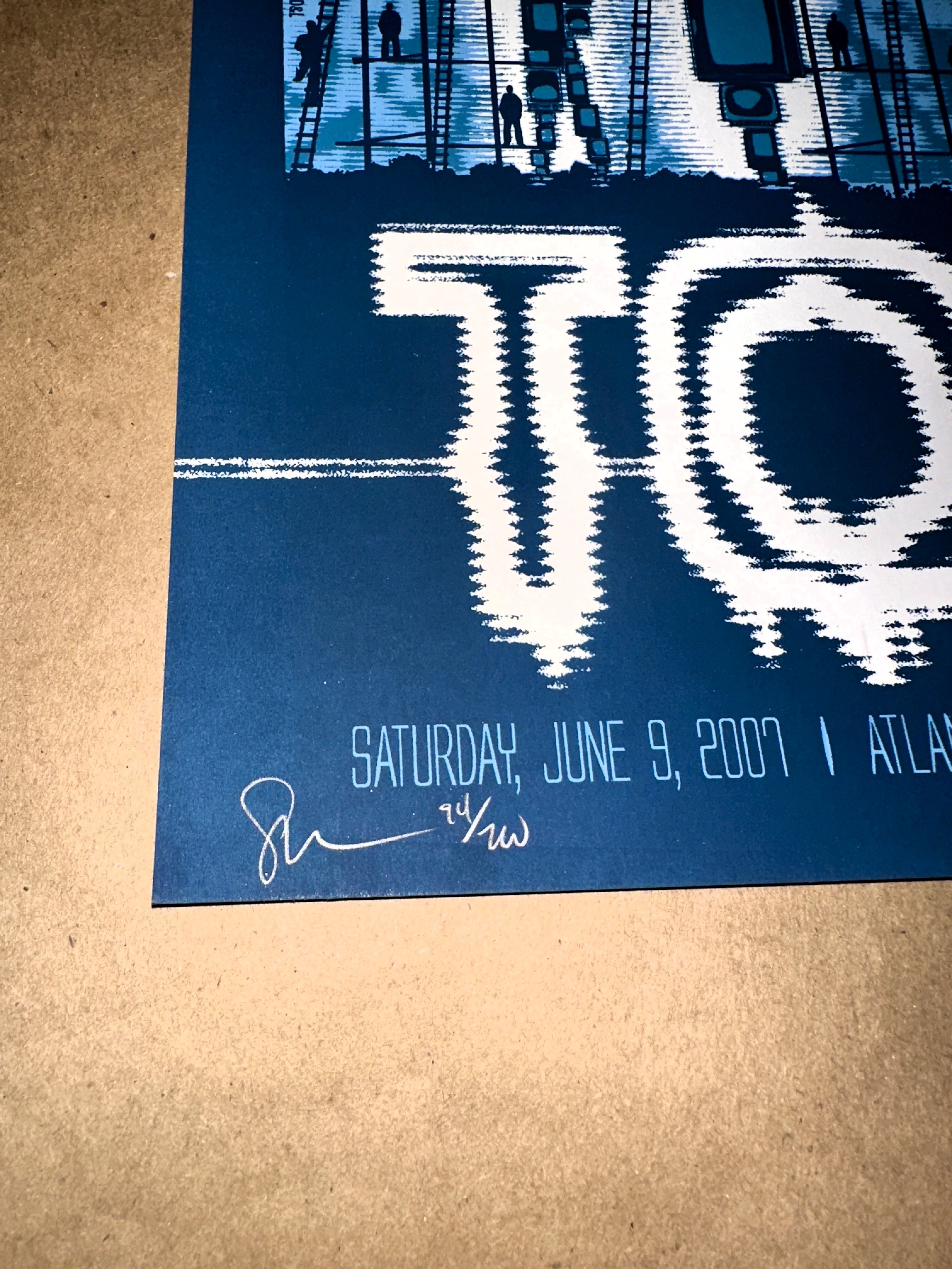 Tool 2007 Atlantic City 10,000 Days Tour Concert Poster - Todd Slater – Limited Collectibles
