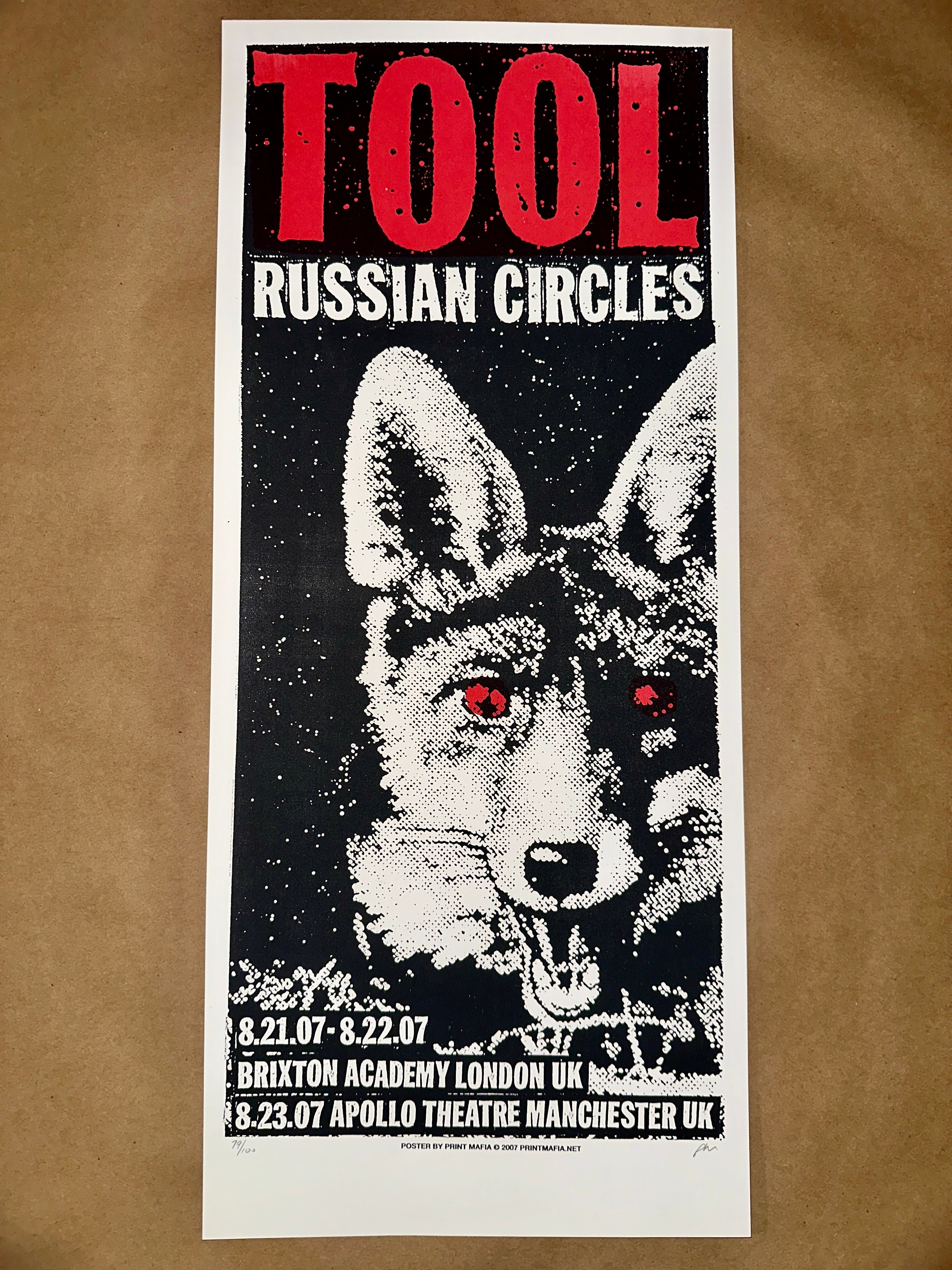 TOOL 2007 ~ Manchester (Print Mafia) - art_print – Limited Collectibles