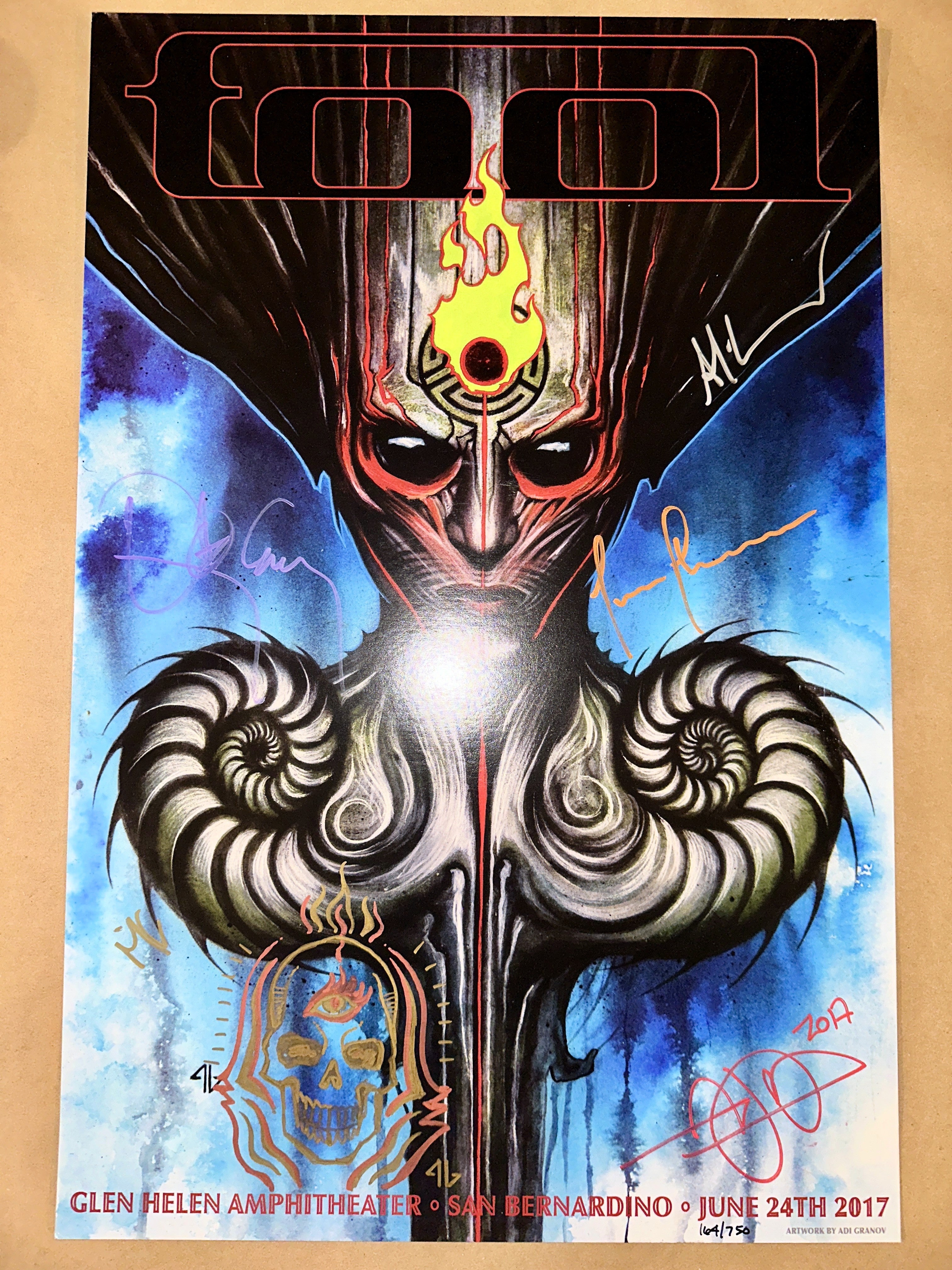 TOOL 2017 ~ San Bernadino (Adi Granov) Band Signed - art_print – Limited Collectibles