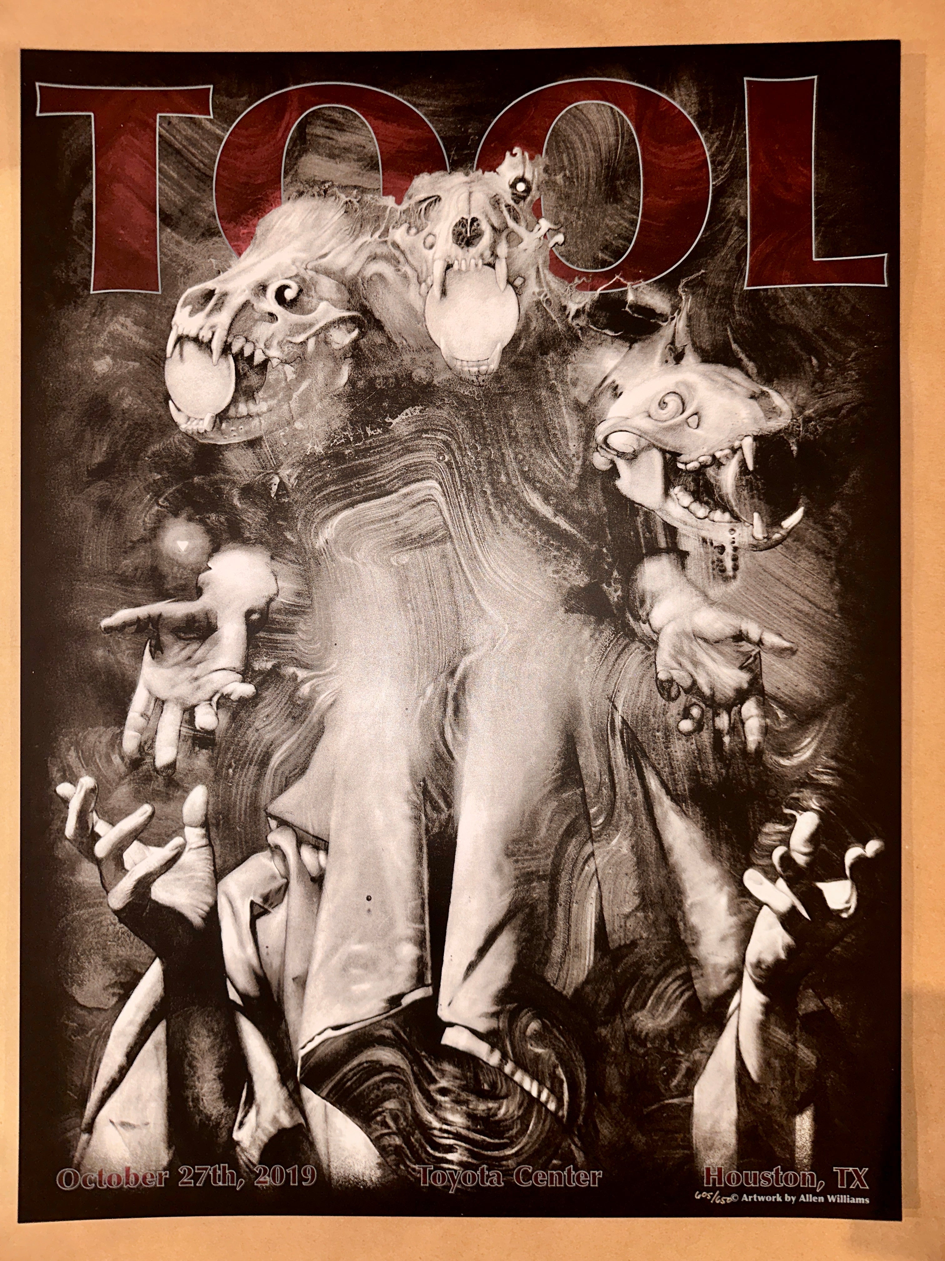 TOOL 2019 ~ Houston (Allen Williams) - art_print – Limited Collectibles