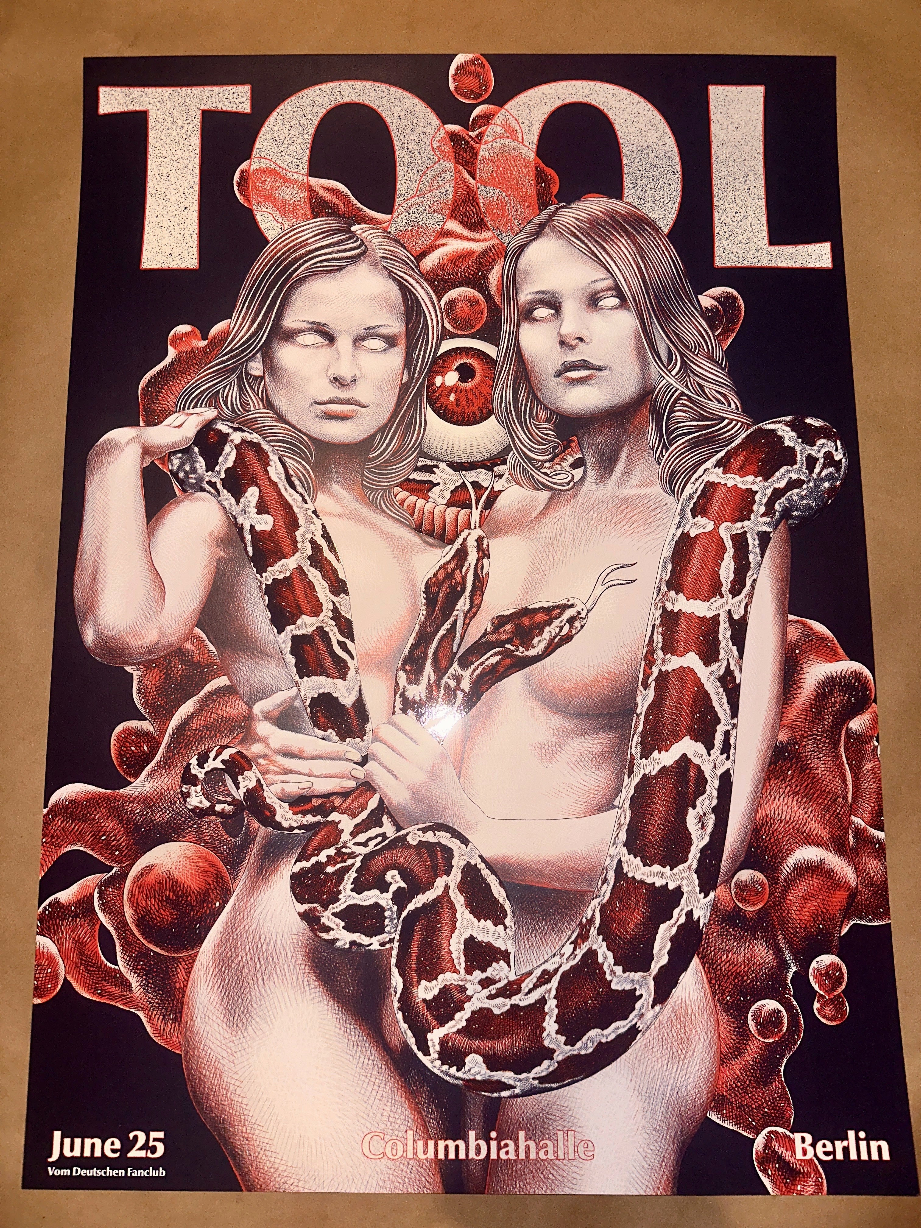 Tool 2020 Columbiahalle Berlin Limited Edition Fear Inoculum Tour Concert Poster – Limited Collectibles