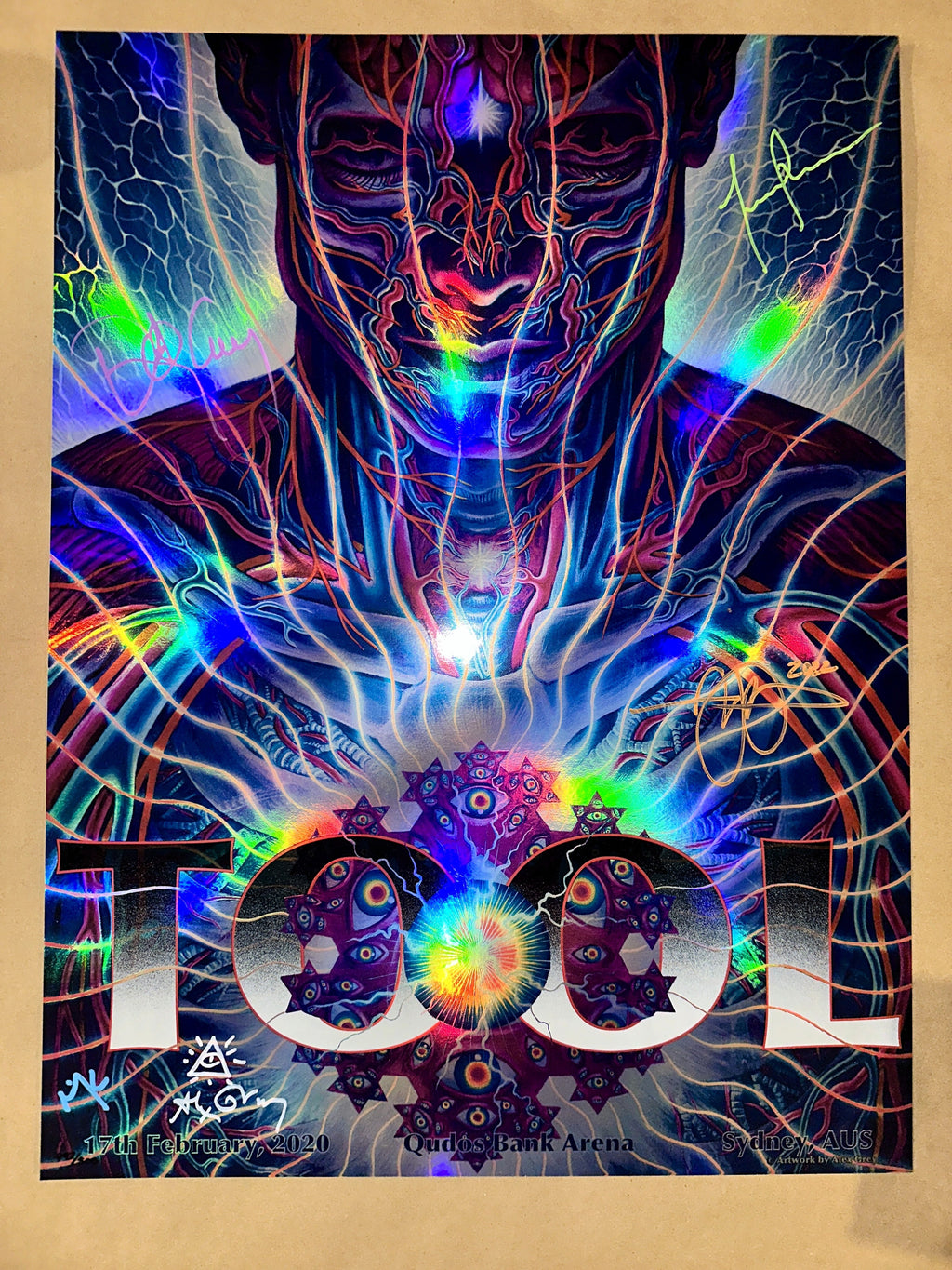 TOOL 2020 ~ Sydney (Alex Grey) Band Signed - art_print