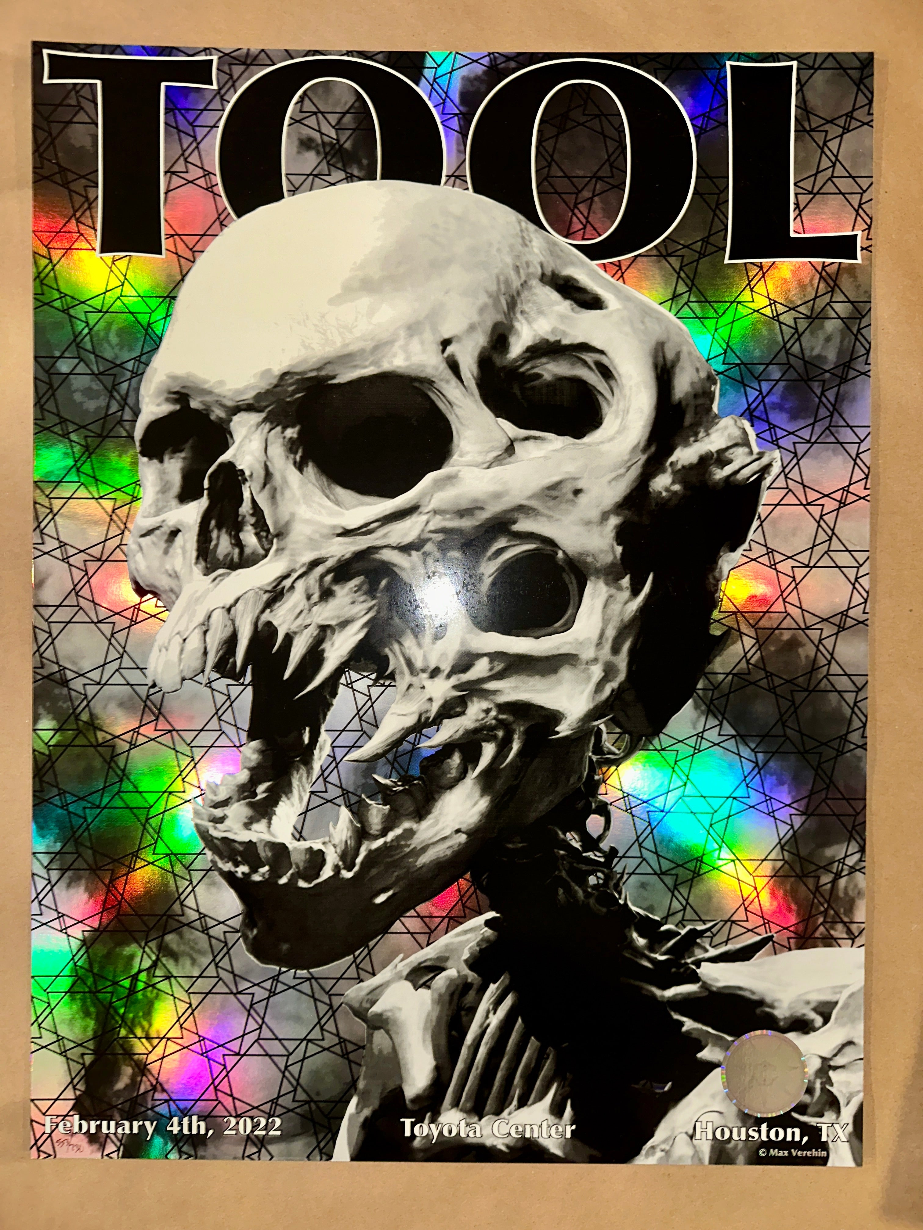 TOOL 2022 ~ Houston (Max Verehin) - art_print – Limited Collectibles