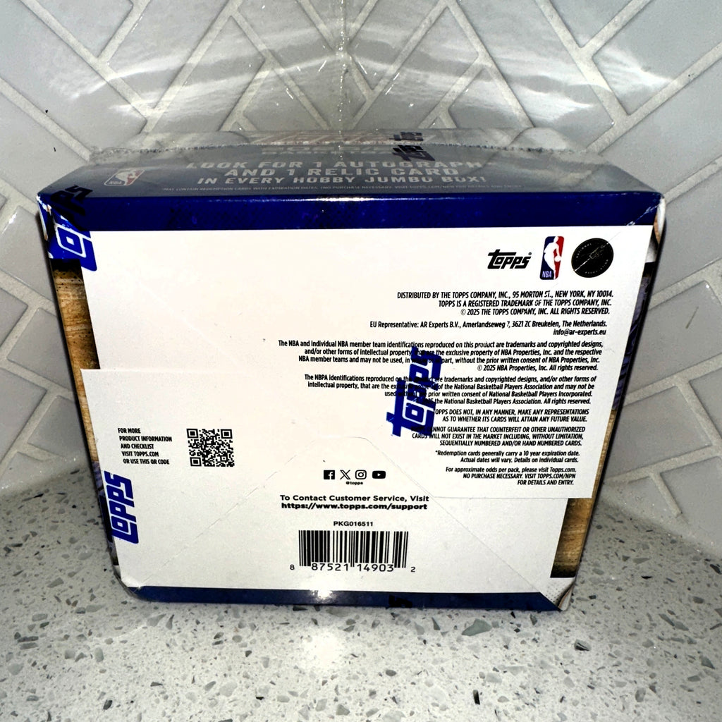 2025-2026 Topps Basketball ~ Hobby Jumbo Box