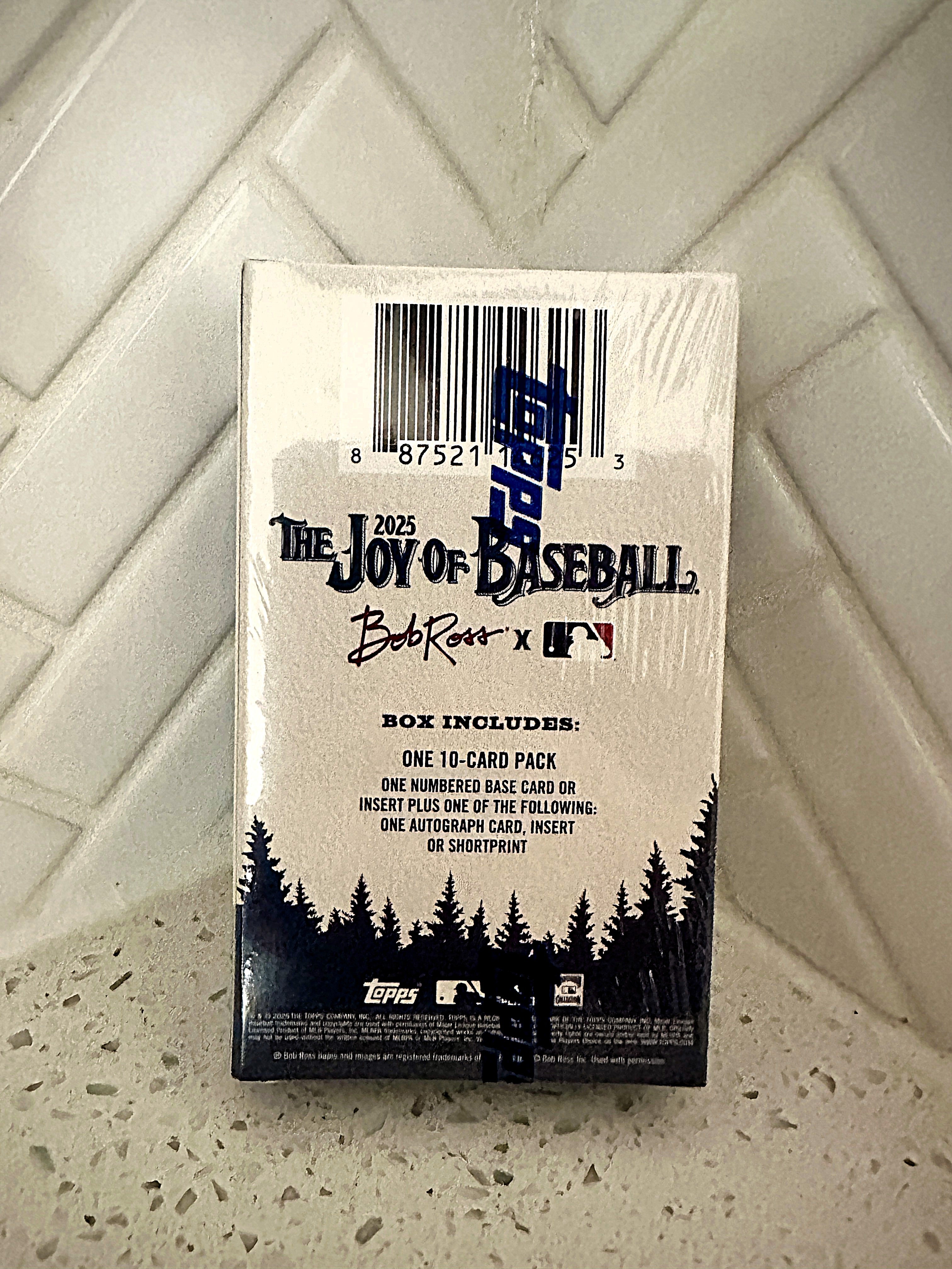 Topps x Bob Ross 2025 ~ Joy of Baseball ~ Happy Little Hobby Box – Limited Collectibles