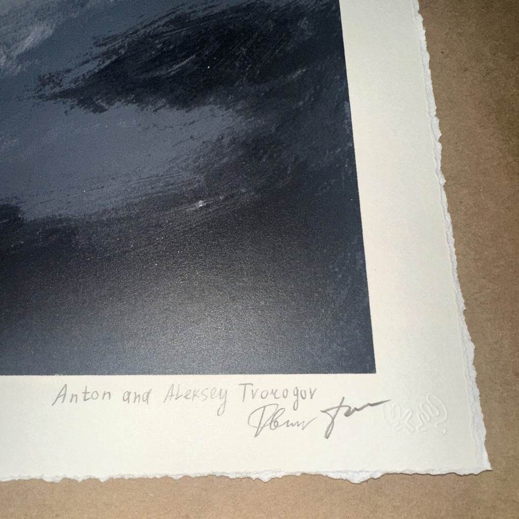 Tvorogov Brothers - Bears with Blowguns 2020 Signed & Numbered Art Print Corner 1 Signatures