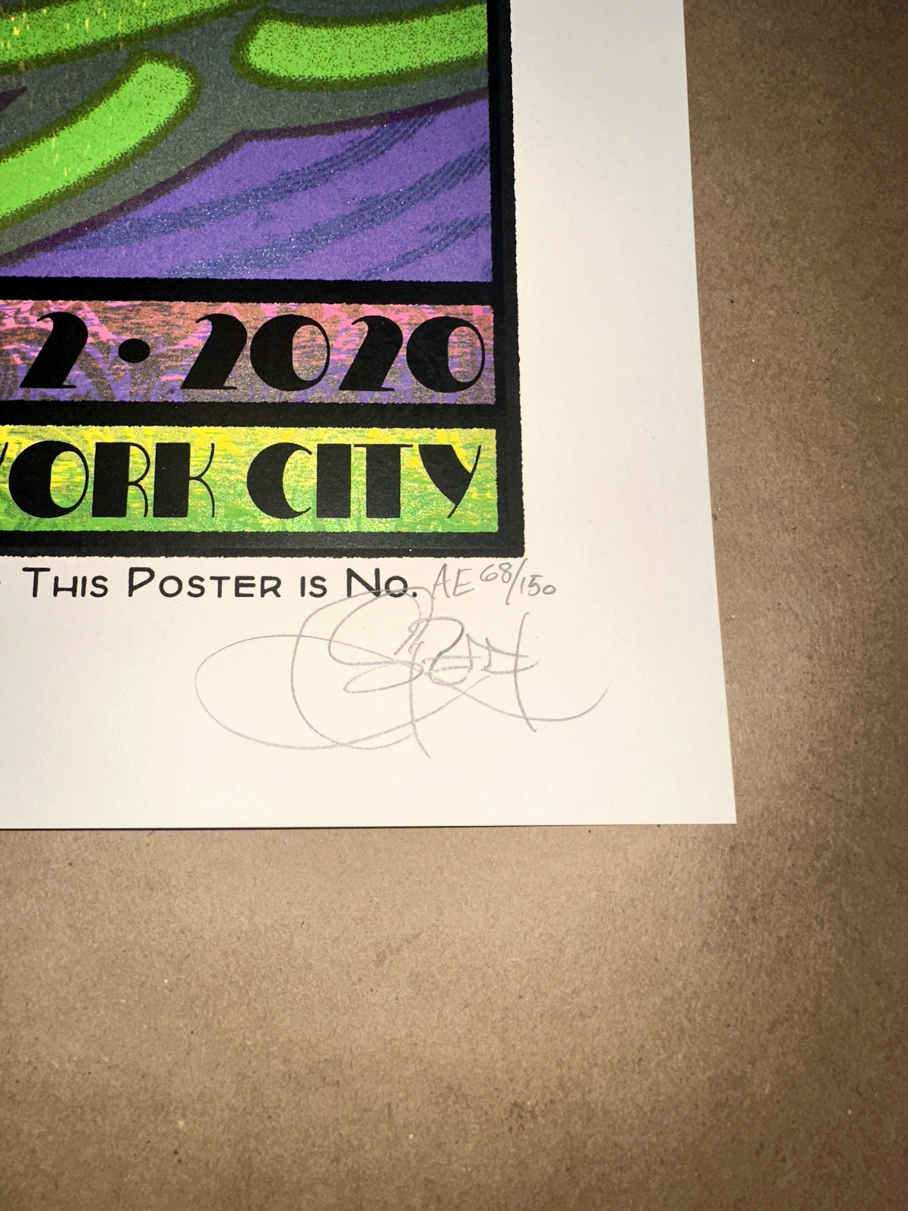 Widespread Panic 2020 New York City Limited Edition Concert Poster - Chuck Sperry Signature
 – Limited Collectibles