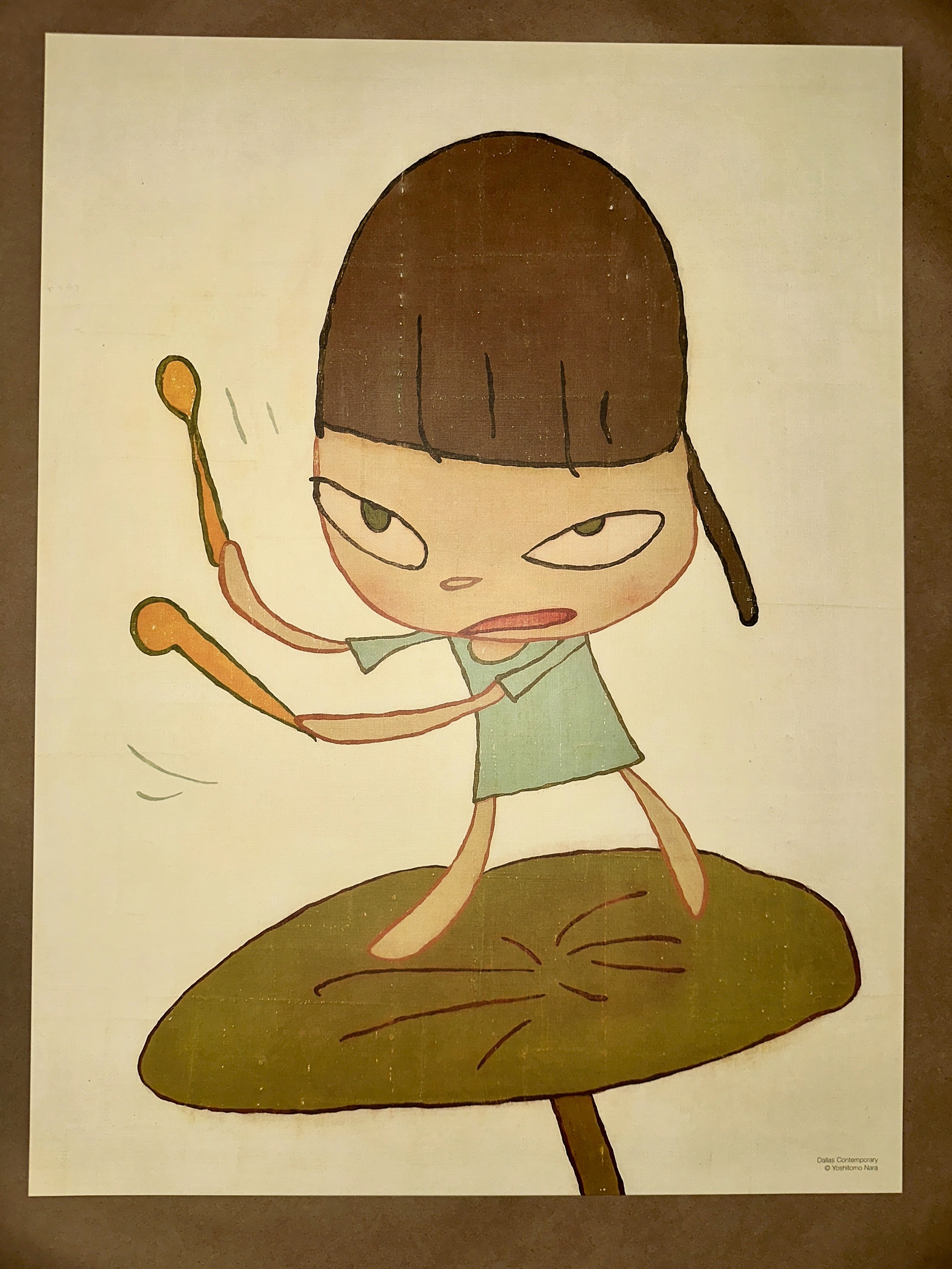Yoshitomo Nara 2019 Marching on a Butterbur Leaf Dallas Contemporary Lithograph - art_print – Limited Collectibles