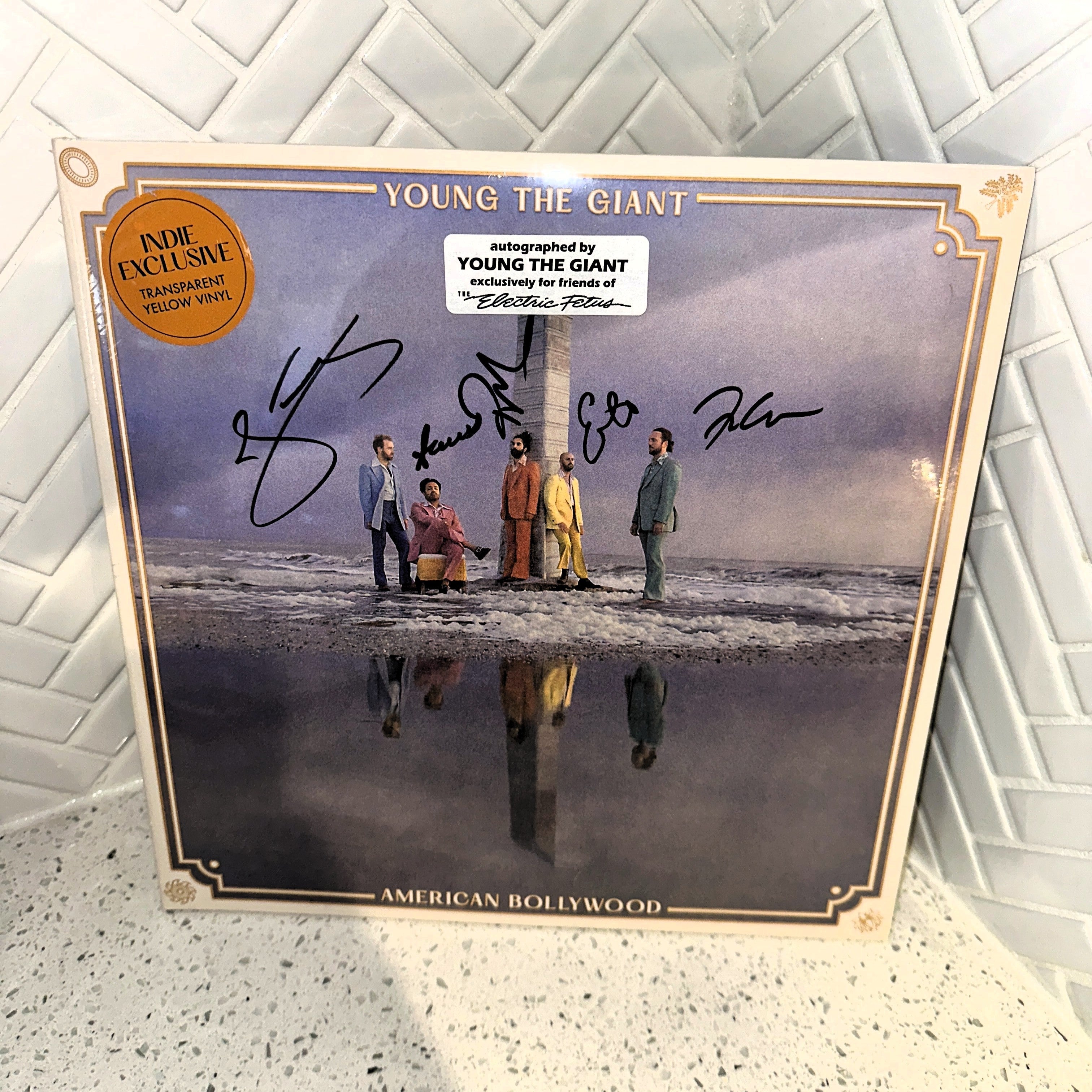 Young The Giant - American Bollywood 2LP - Transparent Yellow Vinyl - Signed - media_vinyl – Limited Collectibles